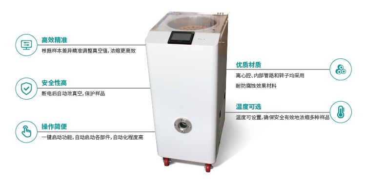 一体式真空离心浓缩仪SCIENTZ-1LS产品特点
